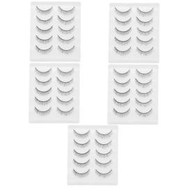 LALAFINA Sets Chemical Fiber Eyelash Set False Eyelashes for Women Lashes Fake Lashes Eye Beauty for Home Salon Pairs