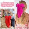 Atoden Hair Bows Silky Satin Bows for Hair Ribbons 4Pcs