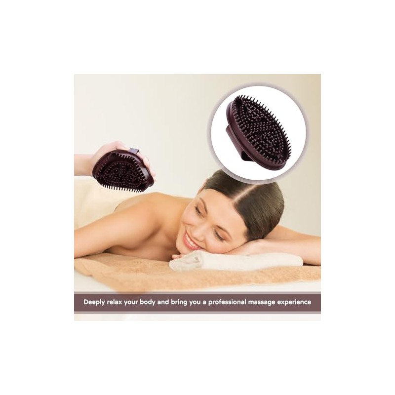 Brochas Masaje Meridian Cepillo Cuerpo Vientre Cuero Cabelludo Relajación Completo