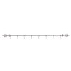Herrschners Silver Finial Rod with Clips Hanger