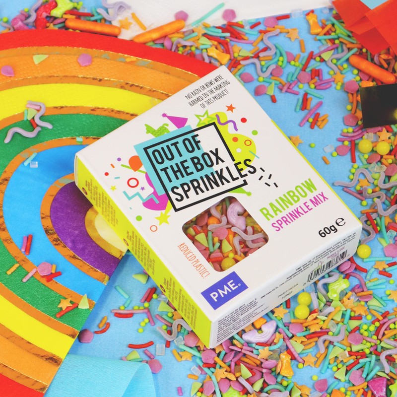 PME Out of the Box Sprinkles Themed Sugar Decorations 60g