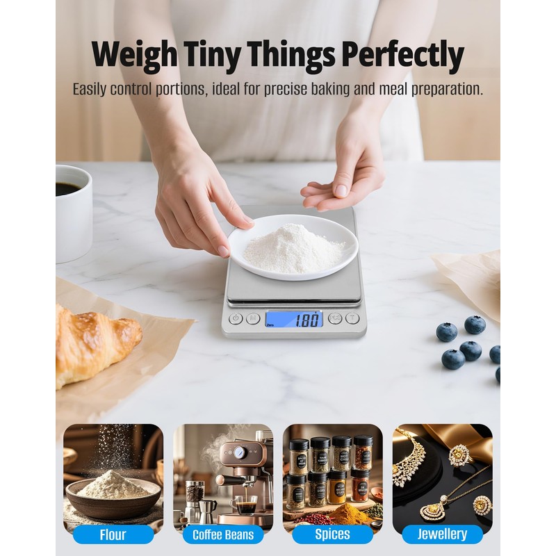NEXT-SHINE Gram Scale, Digital Pocket Scale Portable Mini Size 500g