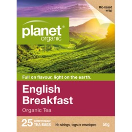 Planet Organic English Breakfast Herbal Tea 25 Tea Bags
