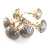 French Furniture Fittings Set of 6 Brass Knobs Kitchen Cabinet