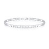 Silver Figaro Link Chain Bracelets for Men, 5mm Sterling Silver