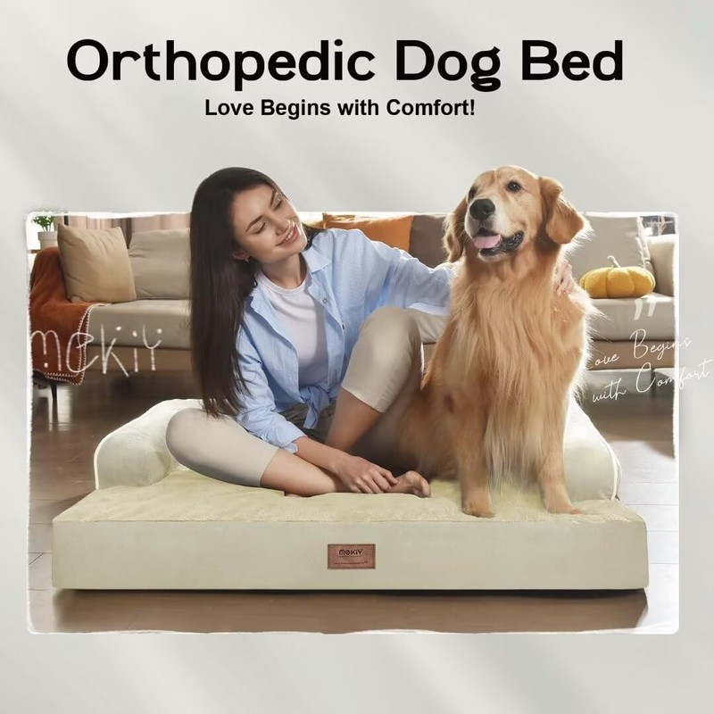 Extra Large Dog Bed-Orthopedic Waterproof XL Dog Bed for XLarge