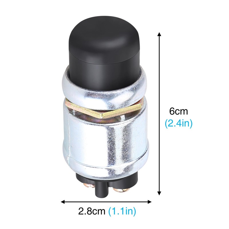 Push Start Button, Slakerbe 50A 12V Waterproof Car Boat Track