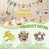 Bluegogo Safari Animals Birthday Party Banner with 10 Style Banners,