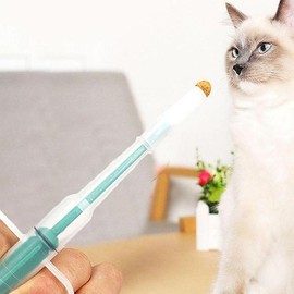 XBJJ109N_48애견 애묘 알약 주입기 레드 애견건강 알약 밥 XBJJ109N_48 Pet Pill Injector Red Pet Health Pill Feeder