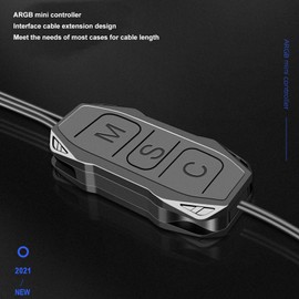 ARGB Controller for 5V 3pin RGB Light Bar, Multiple Lighting Modes, Manual Control with Simple Button