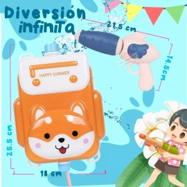 J.H. Company Pistola De Agua Mochila Tanque Juguete Diversion Agua Kl-03