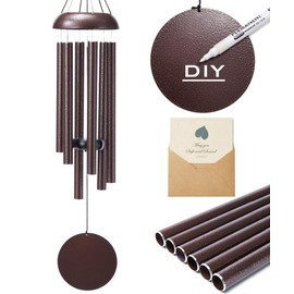 Wind Chimes for Outside - Deep Tone Soothing Melodic Tones, Large Outdoor Wind Chimes for Garden, Patio Decor, Memorial Sympathy Gift for Loss of Loved One （32''Bronze）