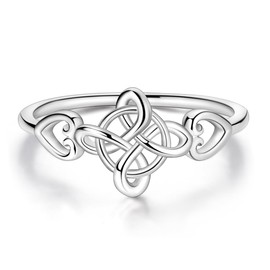 MULA Silver 925 Rings for Women Eternity Ring Moon Star Women's Rings Cubic Zirconia Jewellery Gift for a Friend of Family, stone, Cubic Zirconia