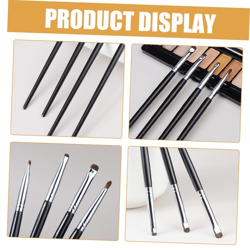 VICASKY 4pcs Eyeliner Brush Set for Women Precision Eye Makeup