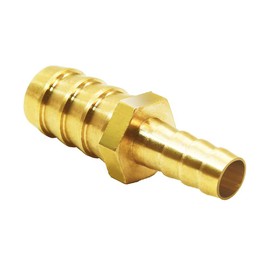 Joywayus Brass Hose Barb Reducer 5/16" to 3/8" Reducing Hex Union Fitting