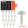 A-Premium 20PCS Nylon Trim Panel Retainer Clips Double Head Compatible