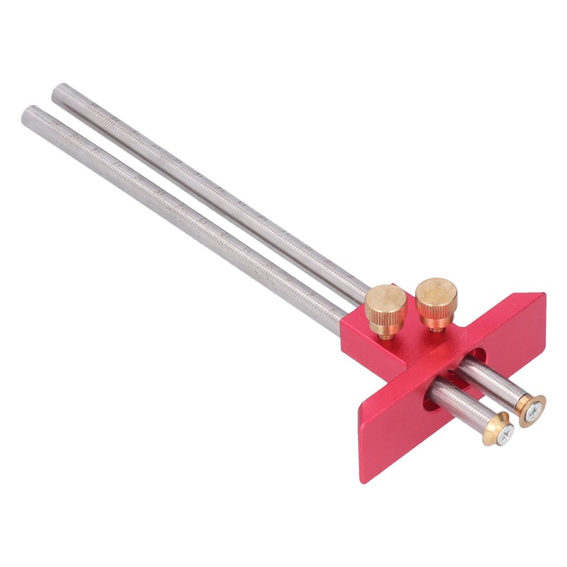 Woodworking Marking Gauge 20cm Clear Scale Double Head Scriber Ruler