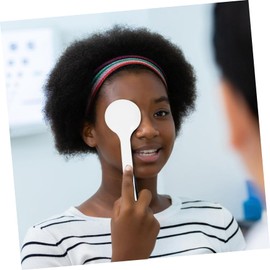 Mikinona 2Pcs Handheld Eye Occluder for Vision Testing Eye Instrument for Accurate Eye Chart Exams Comfortable Design for Schools Clinics