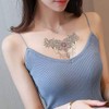 6 Sheets Underboob Tattoos Breast Tattoos Flowers Tattoo Set Zoe