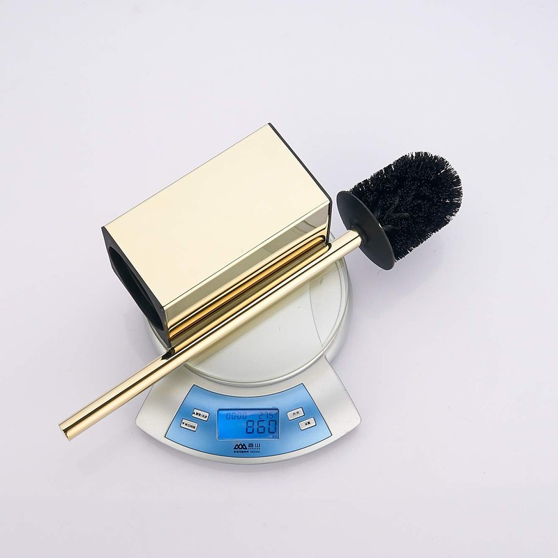 Toilet Brush Holder Stainless Steel 304 Standing Gold Square Toilet