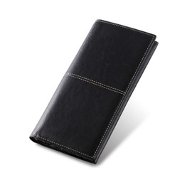 TASUKI Men's Long Wallet, Genuine Leather, Italian Leather, Made in Japan, Made in Japan, Made by Leading Leather Artisans, black