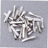 Healeved 50pcs Mini Silver Alligator Hair Clips with Teeth DIY