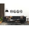 Manschin-Laserdesign The Four Elements Wooden Wall Decoration Black Wall Art