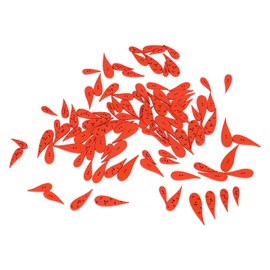 Carrot Buttons, Polished DIY Carrot Nose Buttons with 2 Holes for Bags for Christmas (Bent)