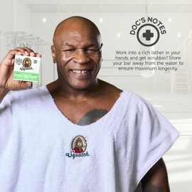 Dr. Squatch NEW Total Moisture Bar Soap for Men - No Added Fragrance Formulated for Sensitive Skin - Shea Butter, Mango Butter & Green Tea Butter (5 oz, 6-pack)