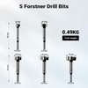 Wiltec Forstner Drill Bit Set, 5 Pieces, Hole Drill Bit