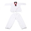 Taekwondo Uniform Striped Model Polyester Cotton with Belt Martial Arts