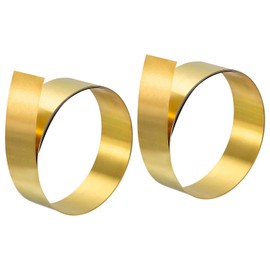 sourcing map 2 pieces 0.1 x 20 x 1000 mm brass roller blade brass foil roll brass strip gold for crafts electrical repairs grounding