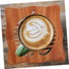 Mobestech 1Pc Nonslip Wooden Coaster Heat Insulation Cup Mat for