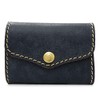 Cham PUEBLO CMSP-012 NAVY Trifold Wallet, Mini Wallet, Coin Purse,