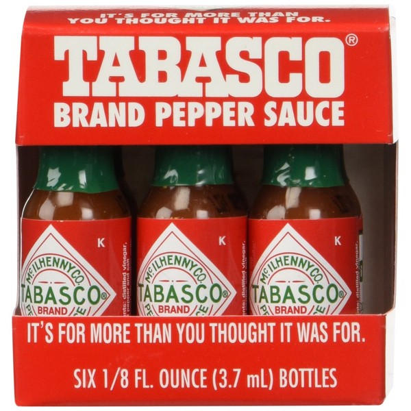 TABASCO brand Pepper Sauce "6-pack Miniatures" 1/8oz.