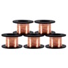 5pcs Enameled Copper Wire Magnet Wire 220°C (428°F) Thermal Class