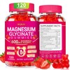 Magnesium Glycinate Gummies 600mg, Chewable Sugar Free Potassium Magnesium Gummies