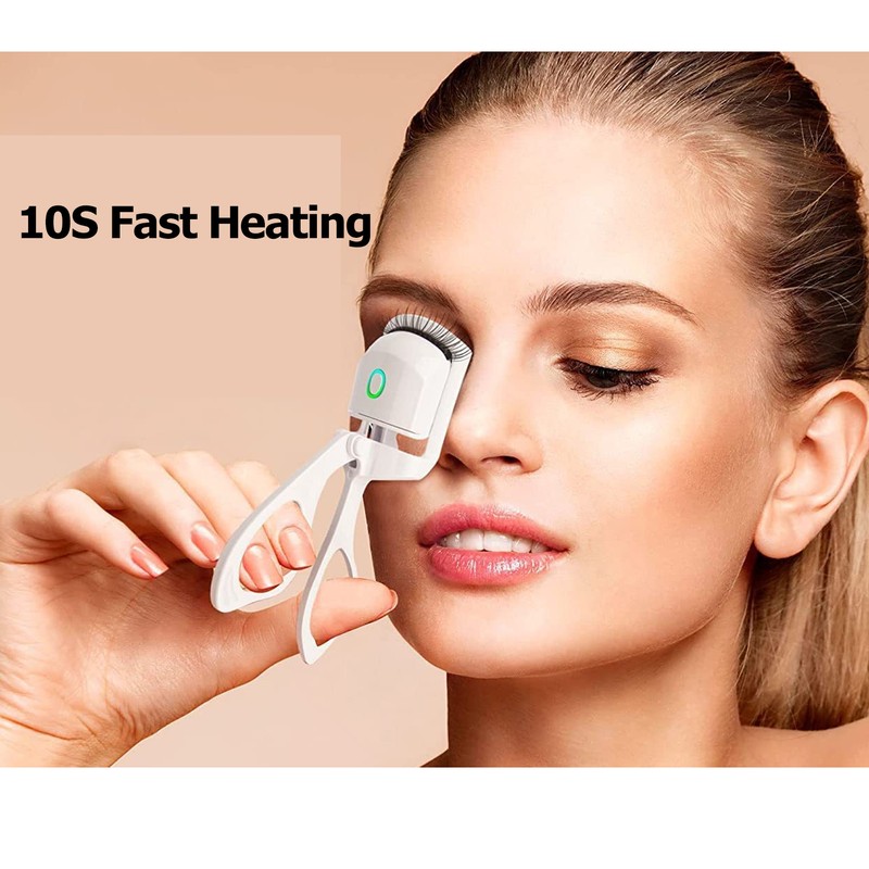 Electric Eyelash Curler Mini Portable USB Rechargeable Temperature Control Long