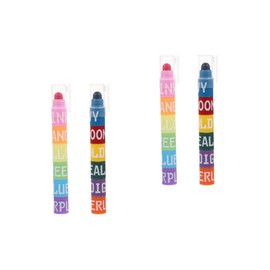 TEHAUX 4 Sets Highlighter Markers for Students 12 Color Pastel Highlighters Comfort Grip for Noting Painting