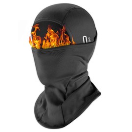 mizikuu Balaclava Winter Ski Mask Knitted Windproof Thermal Balaclava Breathable Face Mask Face Cover for Men and Women Outdoor Sports Cycling Skiing Motorcycle Bicycle, black