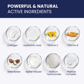 6-in-1 Face Cream for Men: Anti Aging & Wrinkle Cream for Men with Collagen, Hyaluronic Acid, Vitamins E & B, Shea Butter - Dark Spots Remover & Eye Bags Treatment - 1.7 oz.