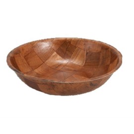 Winco WWB-20 Wooden Woven Salad Bowl, 20-Inch, SET OF 4