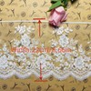 22CM Width Europe Bead net Flower Pattern Inelastic Embroidery Trims,Curtain