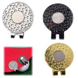 Ai-OUMLEEF 3pcs Golf Cap Clip Golf Marker Fashion Golf Cap Clip with Magnet Base Hat Clip Magnet Golf Marker Holder Golf Equipment (3 Colors)