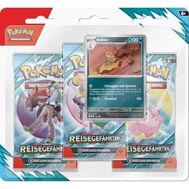 Pokémon - Trading Card Game: 3 Pack Blister Crimson & Purple - Crimson & Purple - Travel Companion: Irokex (3 Booster Packs & 1 Holographic Promo Card)
