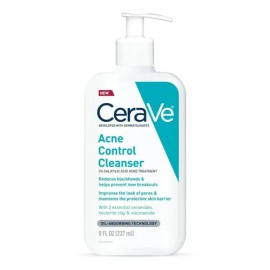 CeraVe Limpiador Facial en Gel Antiacné 237 ml  Control de Oleosidad y Puntos Negros, Limpieza Profunda sin Resequedad, con Ceramidas y Ácido...      