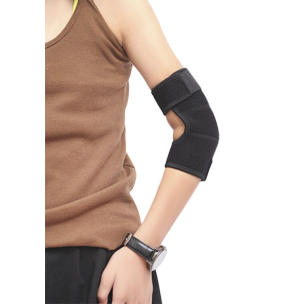 JIAHG Kids Elbow Support Brace Girls Boys Breathable Sport Protector Compression Elbow Sleeve Adjustable Neoprene Elbow Brace Football Cycling Arm Wrap Elbow Support Injury Elbow Pad Guard Bandage