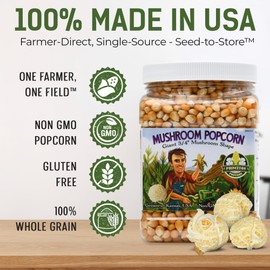 Princeton Popcorn Signature Easy Pop™ Mushroom Popcorn Kernels – New 2026 Ultra-Premium Variety, Pops Large & Round, Easy-Popping with Fewer Hulls, Non-GMO, No Glyphosate, Farmer-Direct, Made in USA (32 oz)