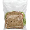 Premium Clear Plastic Flip-Top Sandwich Container - 6.5" x 6"