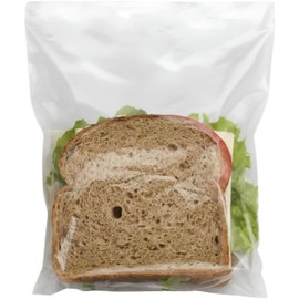 Premium Clear Plastic Flip-Top Sandwich Container - 6.5" x 6" (120 Pc) - Durable & Leakproof Lunch Storage Solution - Perfect for Home, School, or Office